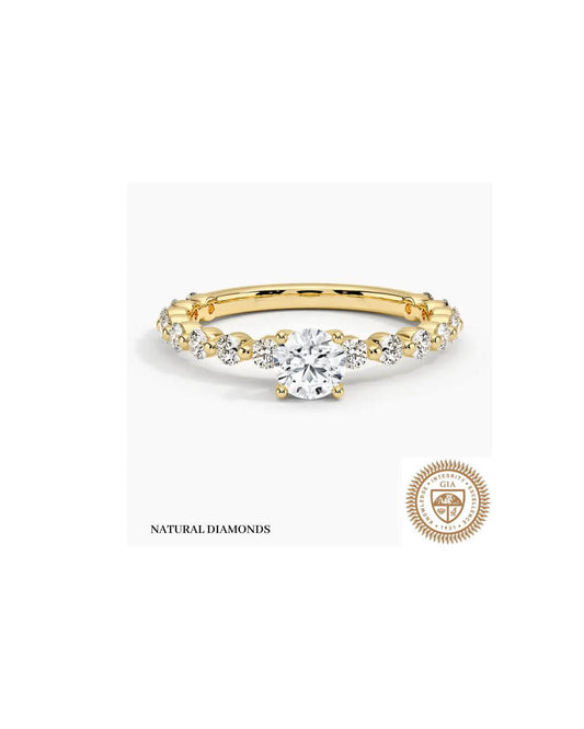Luxe Marseille Round Diamond Engagement Ring