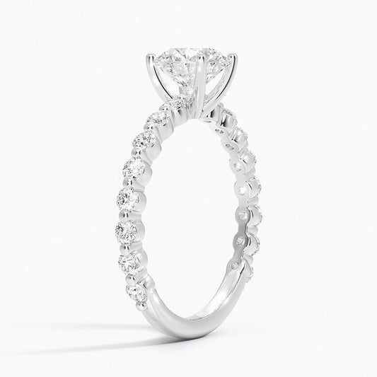 Luxe Marseille Round Diamond Engagement Ring