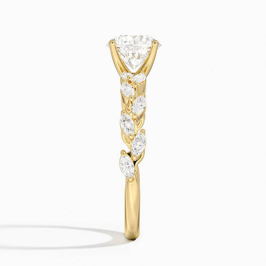 Magnolia Round Diamond Engagement Ring