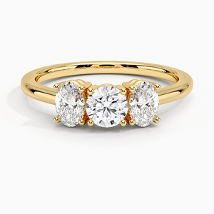 Capella Three Stone Round Diamond Engagement Ring Capella Three Stone Round Diamond Engagement Ring