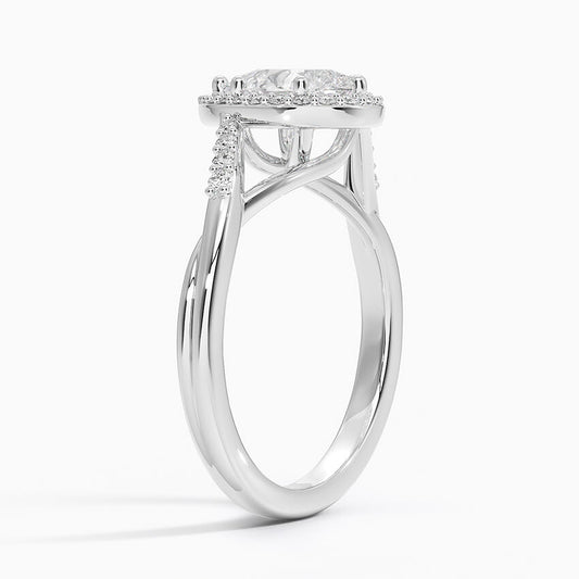 Snowdrop Halo Diamond Engagement Ring