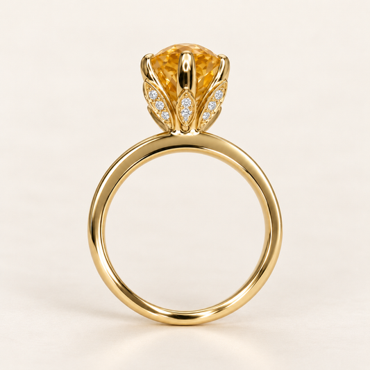 Solara Oval Shape Engagement Ring
