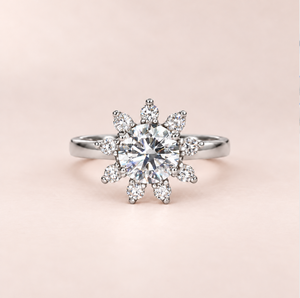 Tearose Round Shape Engagement Ring Tearose Round Shape Engagement Ring