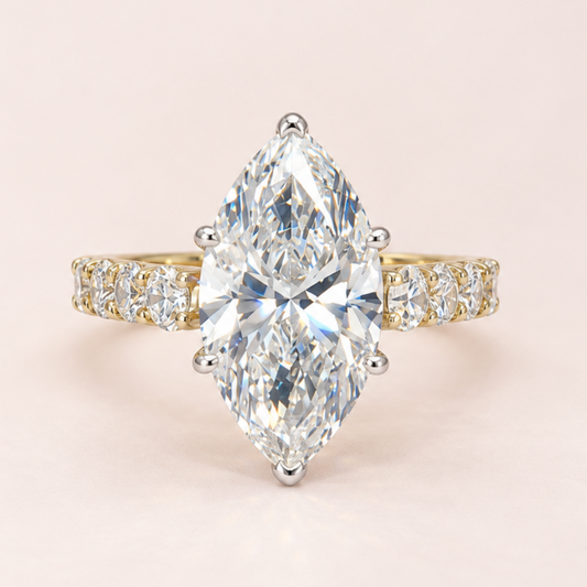 Elowyn Marquise Cut Diamond Engagement Ring