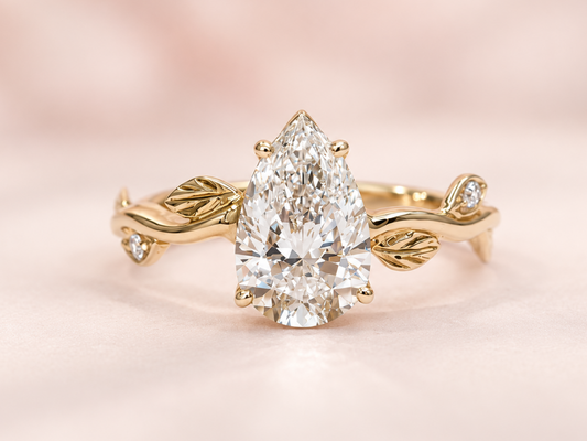 Lilybeth Pear Shape Diamond Engagement Ring