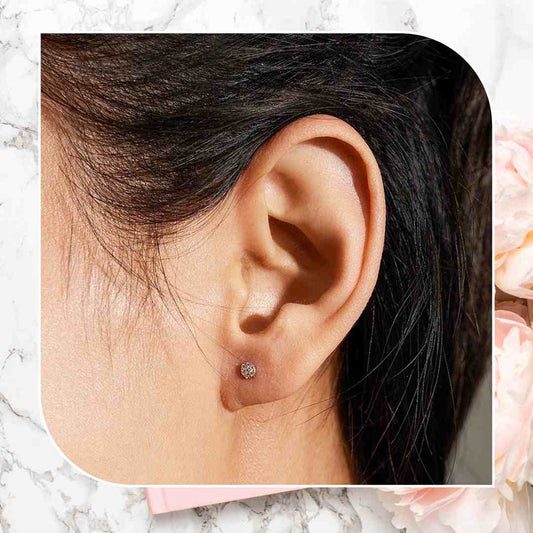 Flourett Diamond Stud Earrings