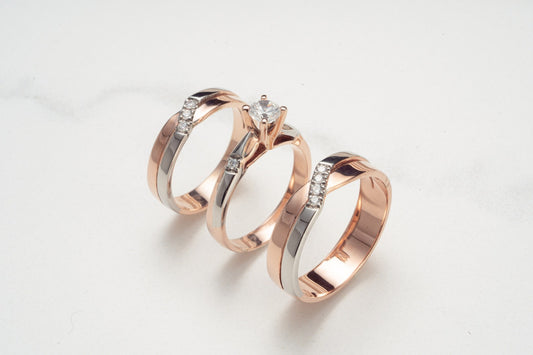 Jolie Diamond Wedding Ring Set