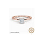 Seilla Under Halo Diamond Engagement Ring