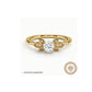 Iris Round Diamond Engagement Ring