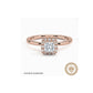 Buttercup Halo Diamond Engagement Ring