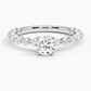 Luxe Marseille Round Diamond Engagement Ring