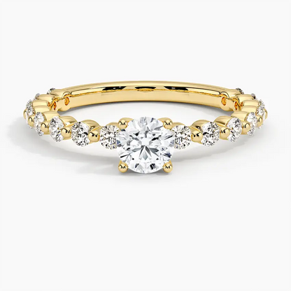 Luxe Marseille Round Diamond Engagement Ring