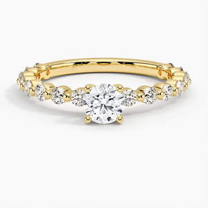 Luxe Marseille Round Diamond Engagement Ring