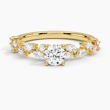 Magnolia Round Diamond Engagement Ring