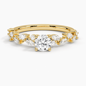 Magnolia Round Diamond Engagement Ring