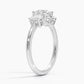 Capella Three Stone Round Diamond Engagement Ring