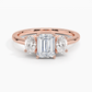 Aster Three Stone Diamond Engagement Ring