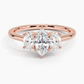 Aster Three Stone Diamond Engagement Ring