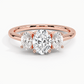 Aster Three Stone Diamond Engagement Ring