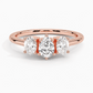 Aster Three Stone Diamond Engagement Ring