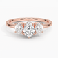 Aster Three Stone Diamond Engagement Ring
