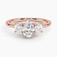 Aster Three Stone Diamond Engagement Ring
