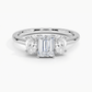 Aster Three Stone Diamond Engagement Ring