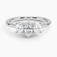 Aster Three Stone Diamond Engagement Ring