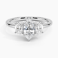 Aster Three Stone Diamond Engagement Ring
