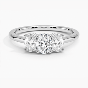 Aster Three Stone Diamond Engagement Ring