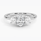 Aster Three Stone Diamond Engagement Ring