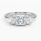 Aster Three Stone Diamond Engagement Ring
