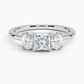 Aster Three Stone Diamond Engagement Ring