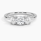 Capella Three Stone Round Diamond Engagement Ring