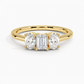 Aster Three Stone Diamond Engagement Ring