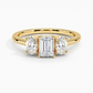 Aster Three Stone Diamond Engagement Ring