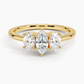 Aster Three Stone Diamond Engagement Ring