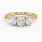 Aster Three Stone Diamond Engagement Ring