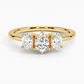 Aster Three Stone Diamond Engagement Ring