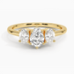 Aster Three Stone Diamond Engagement Ring