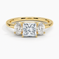 Aster Three Stone Diamond Engagement Ring