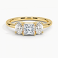 Aster Three Stone Diamond Engagement Ring