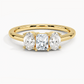 Aster Three Stone Diamond Engagement Ring