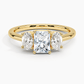 Aster Three Stone Diamond Engagement Ring