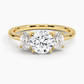 Capella Three Stone Round Diamond Engagement Ring