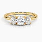Capella Three Stone Round Diamond Engagement Ring