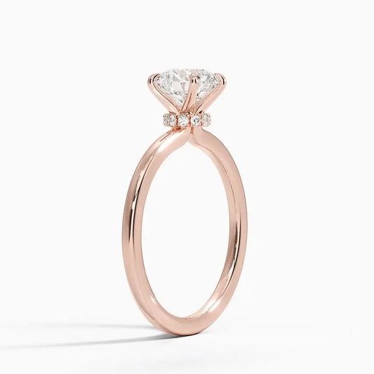 Seilla Under Halo Round Diamond Engagement Ring