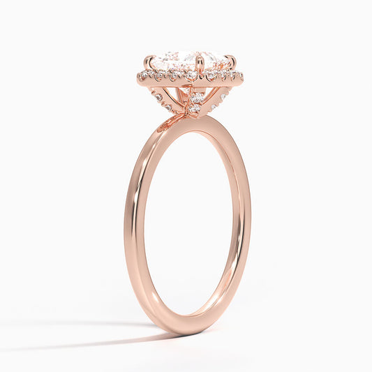 Buttercup Halo Diamond Engagement Ring