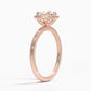 Buttercup Halo Round Diamond Engagement Ring