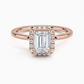 Buttercup Halo Diamond Engagement Ring